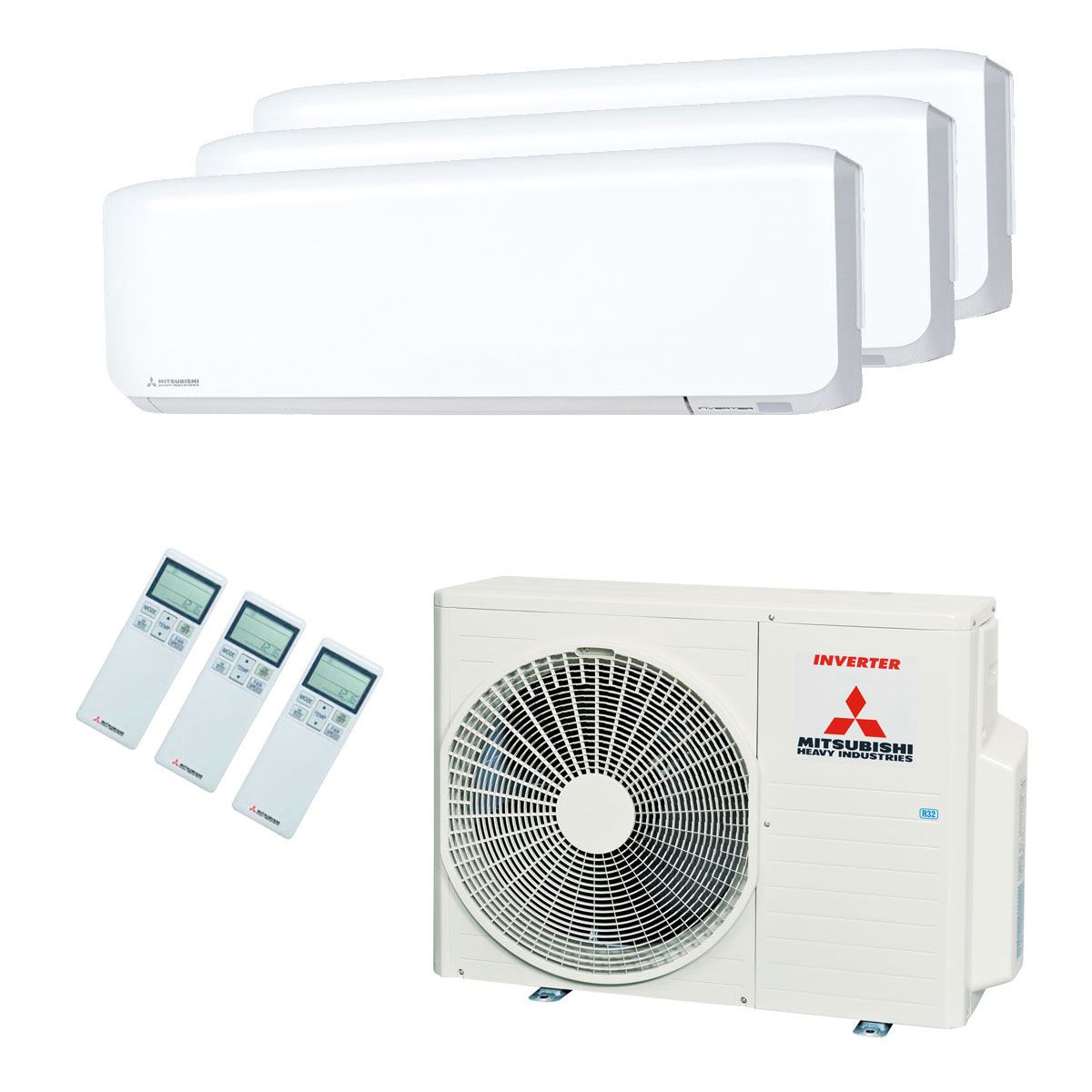 Mitsubishi Heavy Industries dual of triple — Buitenunit multi-split