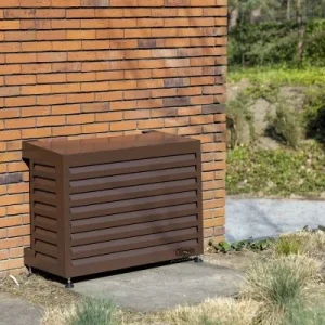 Qventi Aluminium bruin irconditioner ombouw bruin 100*75*50 smal