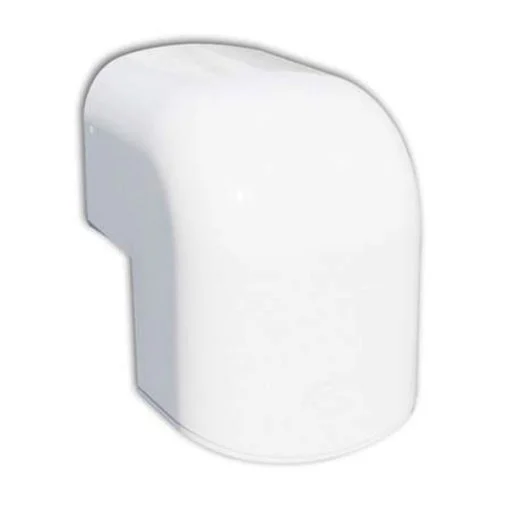 Buitenbocht 90 graden wit 75mm