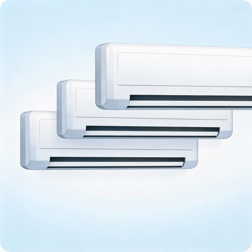 Triple unit airco